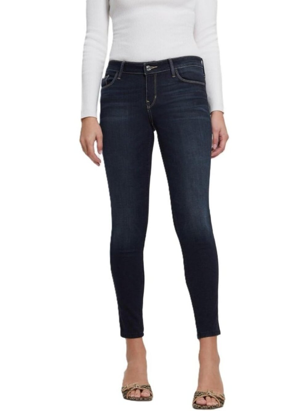 Women's Power Skinny Low Rise Jeans - Stylish, Comfortable Fit, Versatile